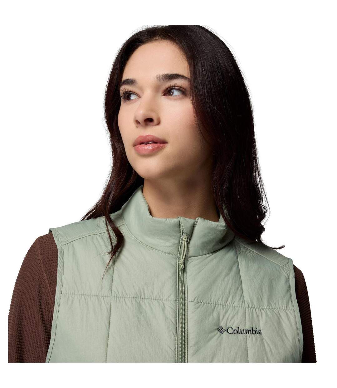 Womens/ladies Quilted Gilet Safari Columbia-4