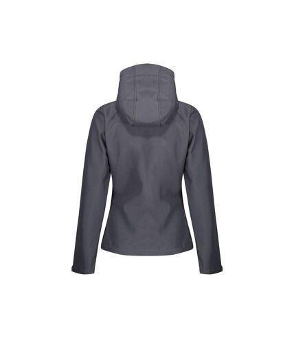 Regatta Womens/Ladies Venturer Hooded Soft Shell Jacket (Seal Grey/Black) - UTPC4255