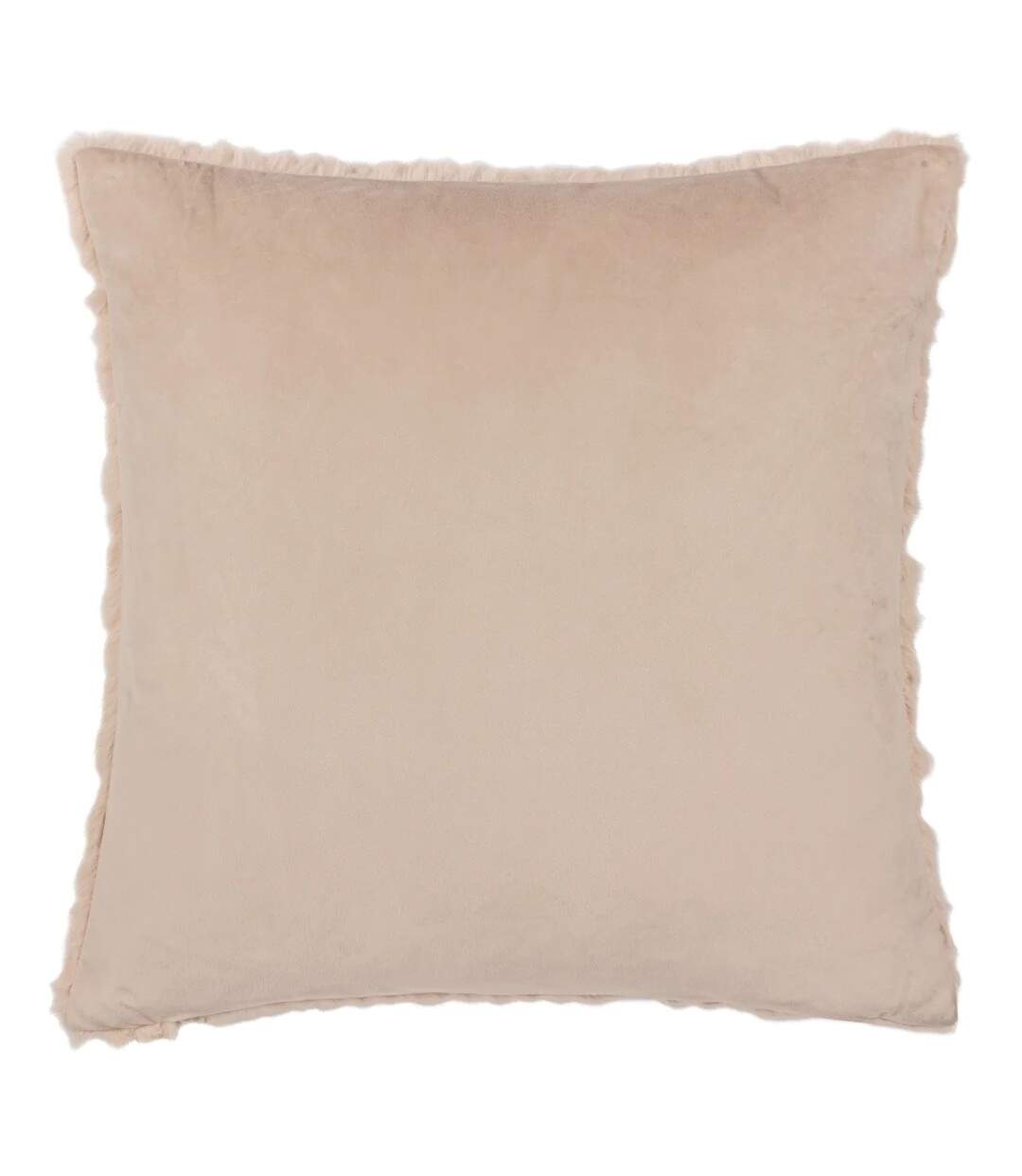 Sonnet faux fur cut cushion cover 45cm x 45cm cream Paoletti