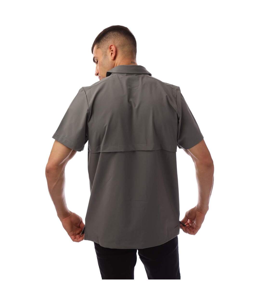 Polo Tor Homme Gris-blanc Adidas-3