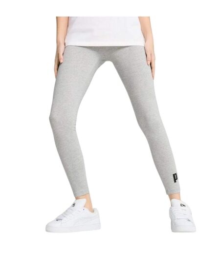 Legging Style Logo Essential No.1 Femme Gris Puma