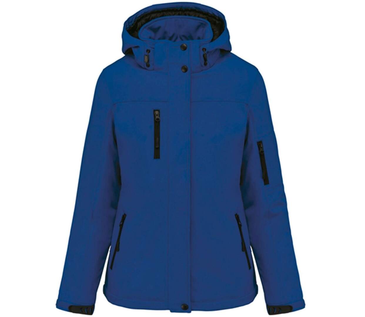 Parka softshell matelassée à capuche - K651 - Femme - bleu roi foncé-1