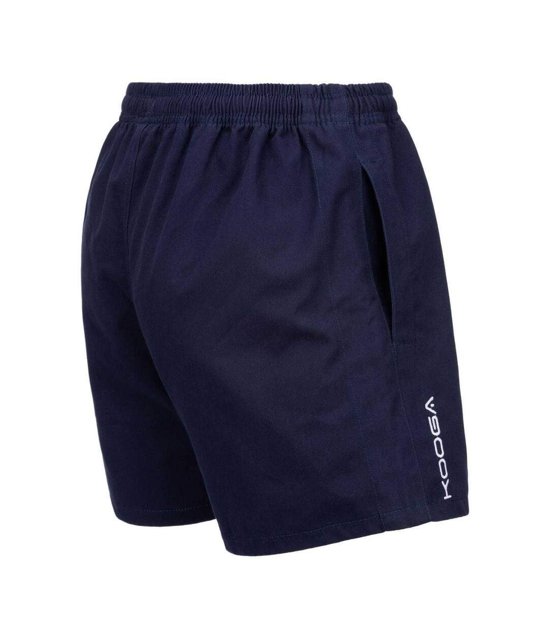 Unisex Adult Cotton Elasticated Waist Rugby Shorts Navy KooGa-4