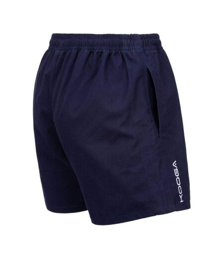 Unisex Adult Cotton Elasticated Waist Rugby Shorts Navy KooGa