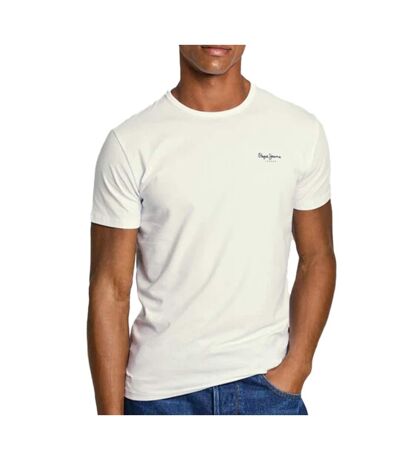 T-shirt ecru homme pepe jeans original basic 3n - l