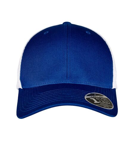 Casquette adulte bleu roi / blanc Flexfit