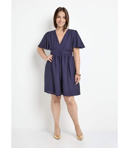 Robe courte taille empire, manches kimono