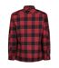 Chemise Manches Longues Motif/style Motif Écossais Shelford Homme Rouge À Carreaux Regatta-2