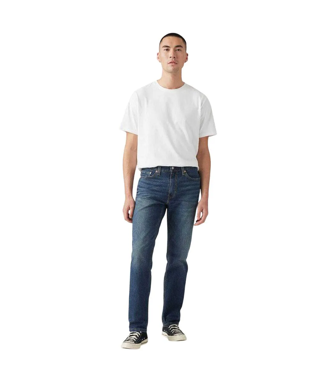 Mens Denim 5 Pockets Tapered Jeans Blue Levis-4