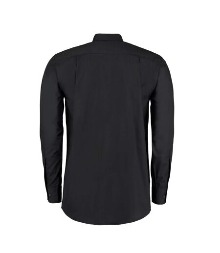 Kustom Kit Mens Workforce Long-Sleeved Shirt (Black) - UTRW10047