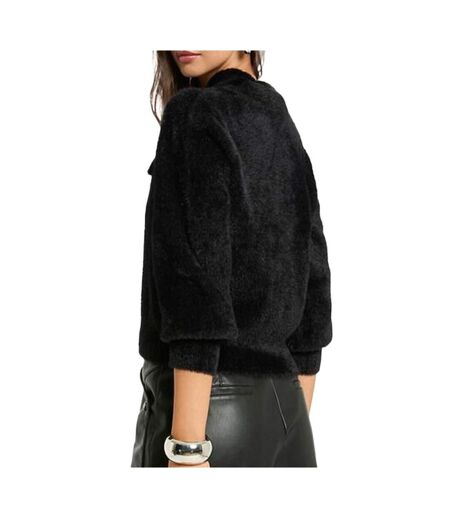 Gilet zippé noir femme morgan domi