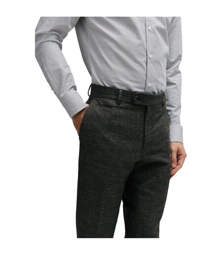 Mens H-genius Slim Trousers Dark Green Boss