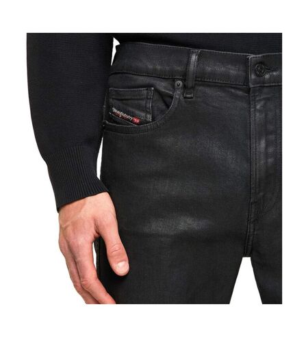 Jean Skinny Enduit Noir Homme Diesel Damny - W28-L32