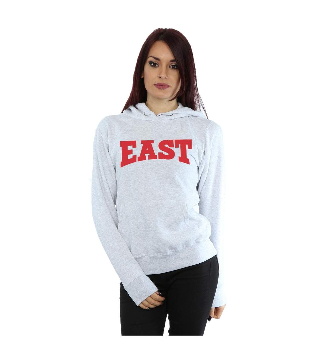Disney Chandail à capuchon High School Musical The Musical East High pour femmes/femmes (Gris sportif) - UTBI9204-2