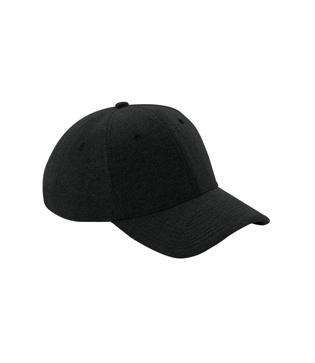 Athleisure Jersey Baseball Cap Black Beechfield-1