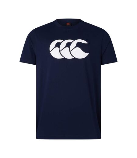 Mens Logo Organic Cotton T-shirt Navy Canterbury