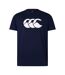 Mens Logo Organic Cotton T-shirt Navy Canterbury-1