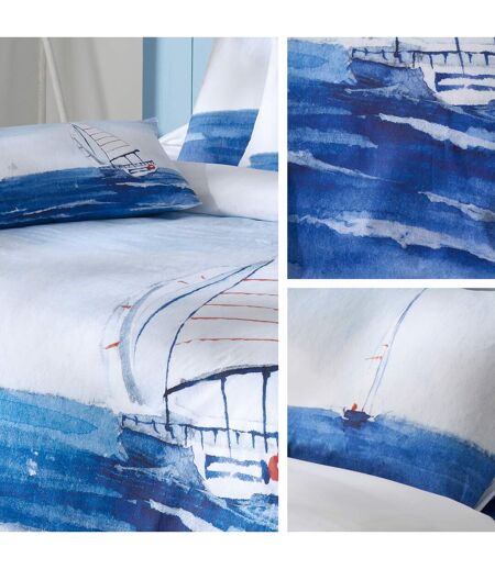 Housse de couette percale de coton collection REGATE