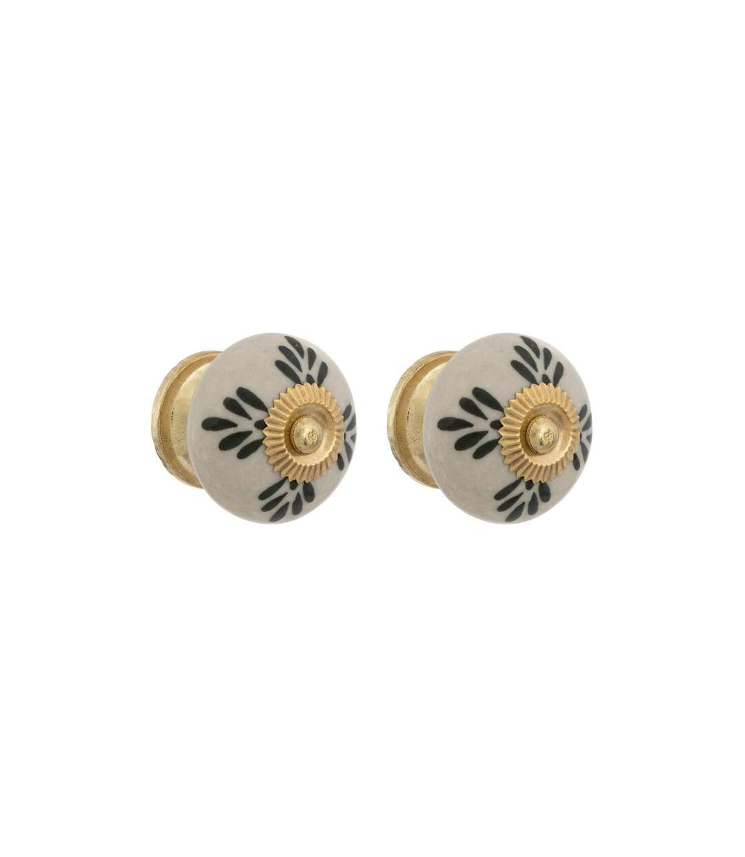 Lot de 2 Boutons de Meuble Daya 3cm Blanc-1