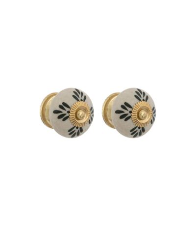 Lot de 2 Boutons de Meuble Daya 3cm Blanc