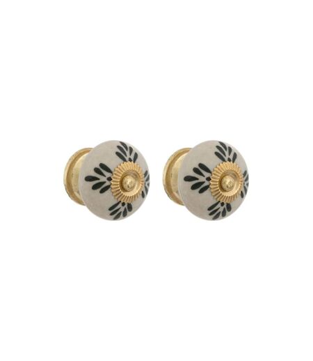 Lot de 2 Boutons de Meuble Daya 3cm Blanc