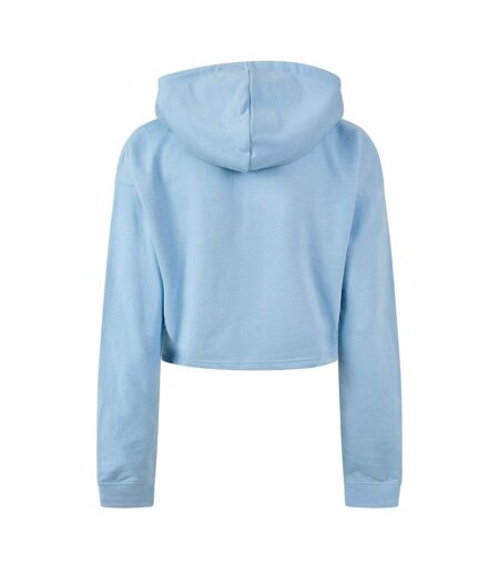 Sweat Court À Capuche Femme Bleu Miso