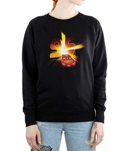 Disney - Sweat CARS LIGHTNING MCQUEEN BURST - Femme (Noir) - UTBI3316