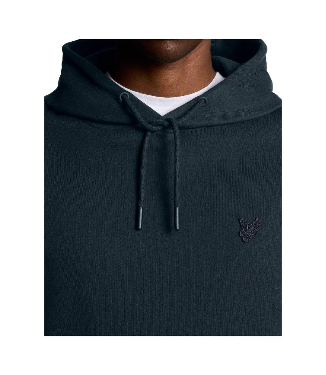 Mens Interlock Hoodie Black Lyle & Scott-4