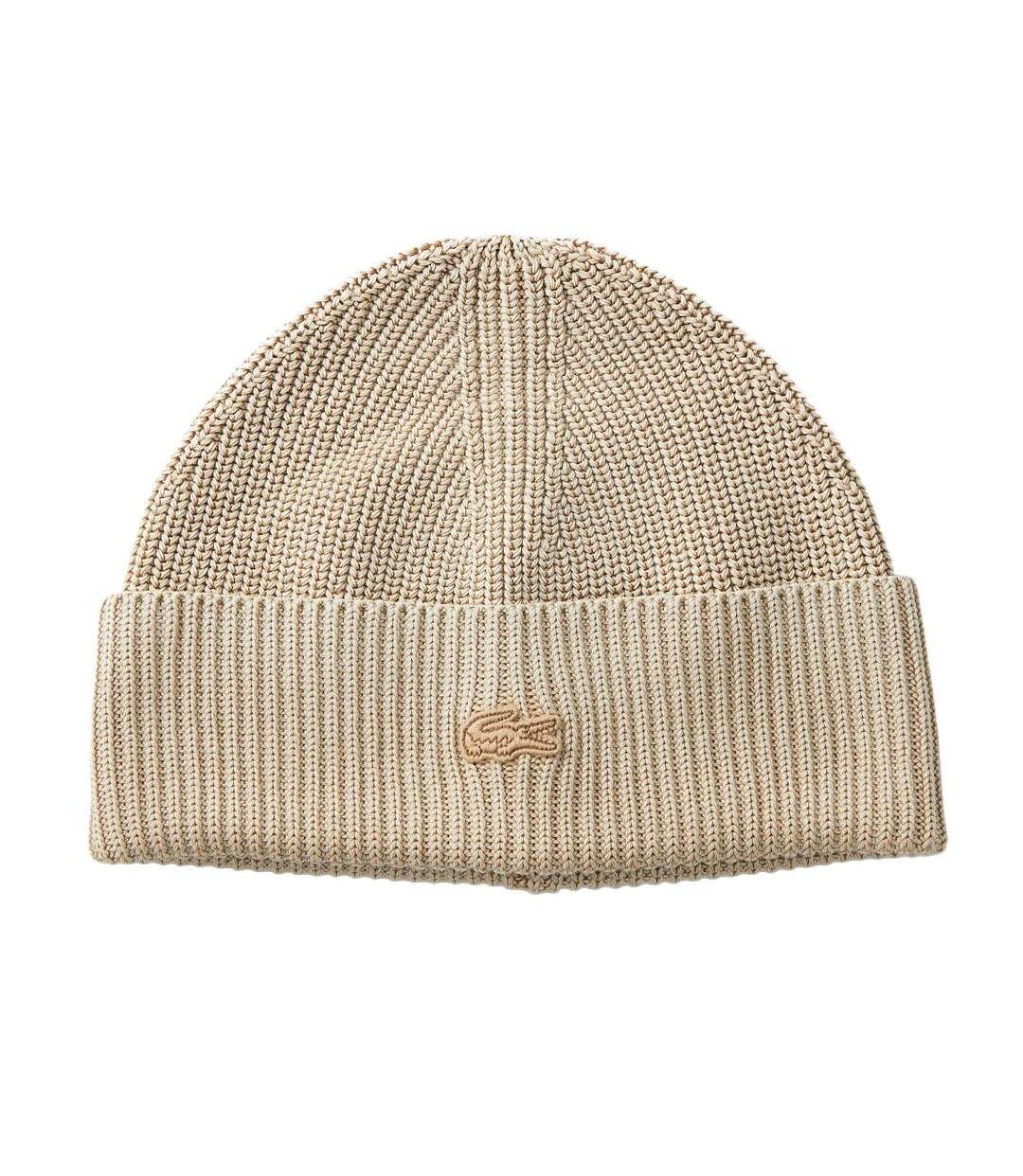 Bonnet beige homme lacoste viennese-1