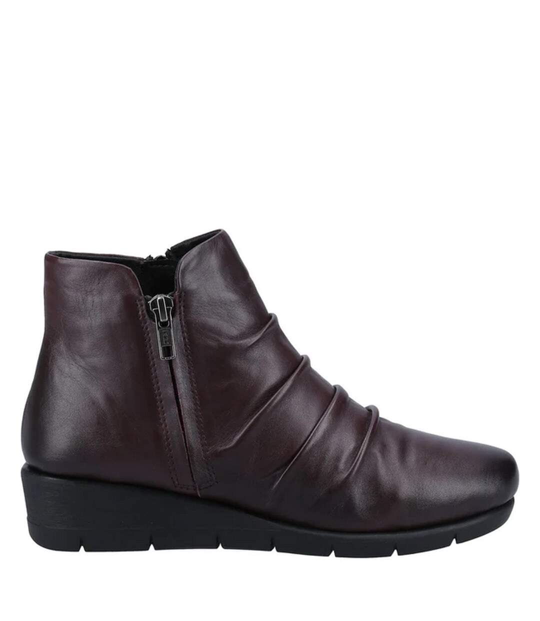 Bottines plockton femme bordeaux Fleet & Foster-3