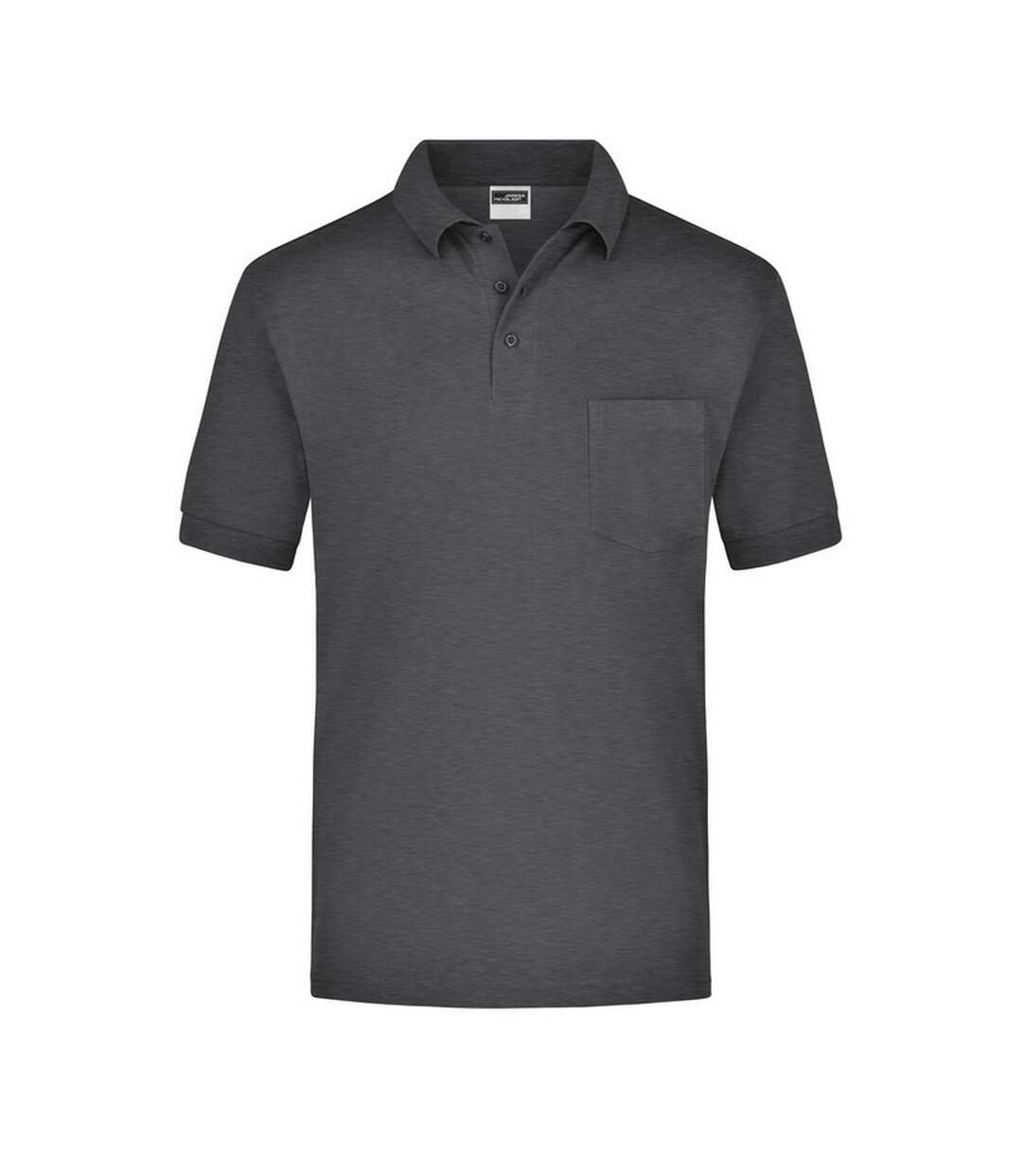 Polo Homme Anthracite Chiné James And Nicholson-1