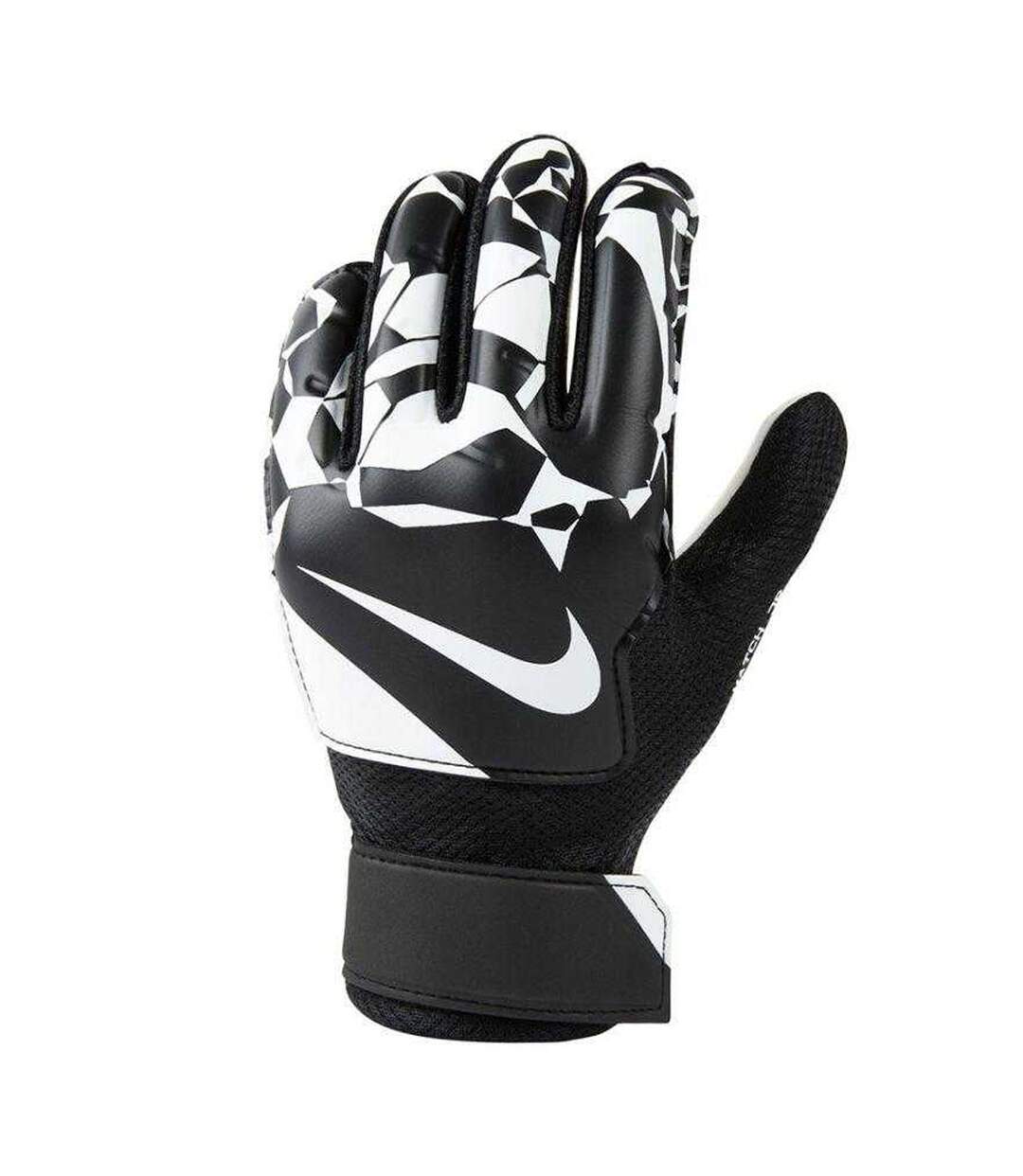 Childrens/kids Match Goalkeeper Gloves Black White Nike-1