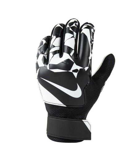 Childrens/kids Match Goalkeeper Gloves Black White Nike