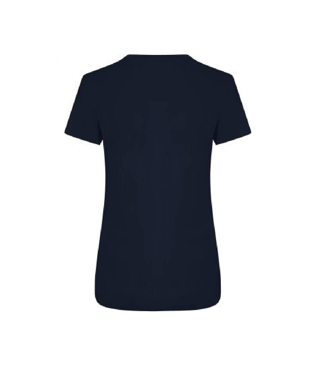 T-shirt ambaro femme bleu marine Ecologie-2