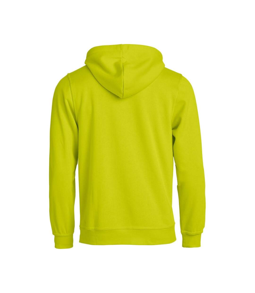 Sweat à capuche basic adulte vert fluo Clique