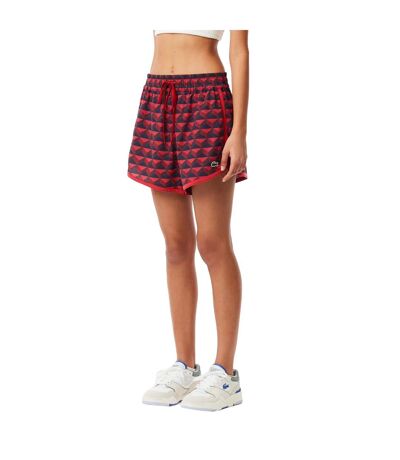 Short Femme Rouge Lacoste