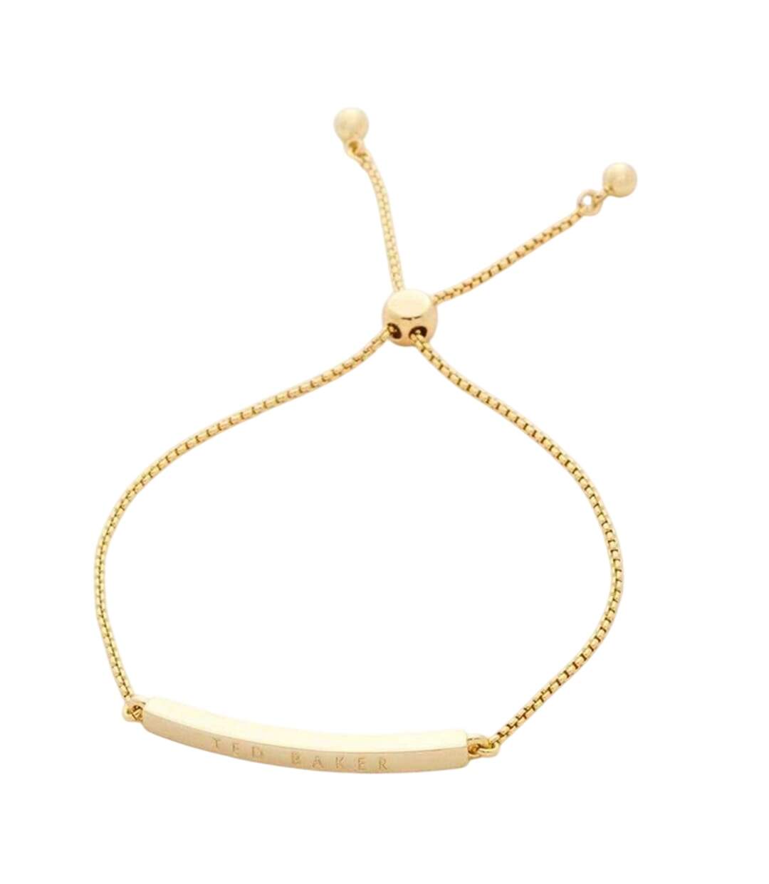 Womens/ladies Breena Engraved Logo Everyday Bracelet One Size Gold Ted Baker-2