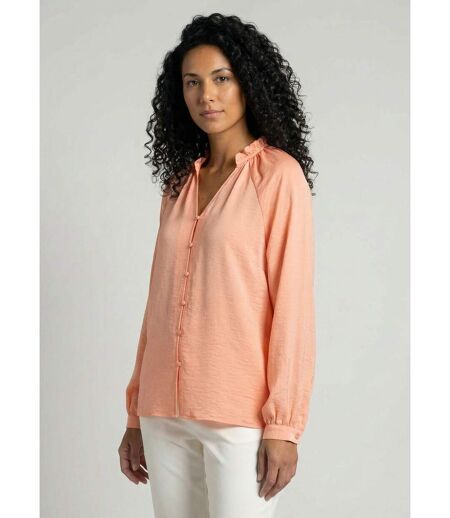 Chemisier raglan ample col V boutonné