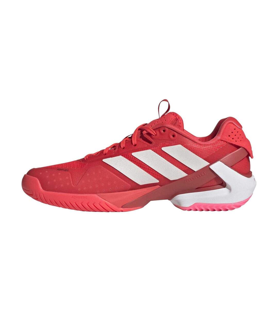 Mens Adizero Ubersonic 5 Tennis Shoes Lucid Red Adidas-3