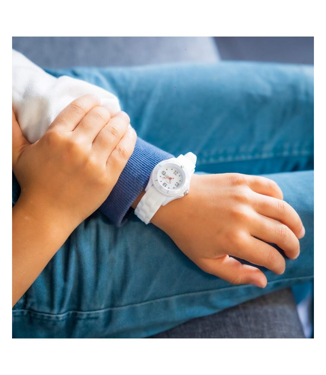 Superbe Montre Enfant Silicone Blanc CHTIME