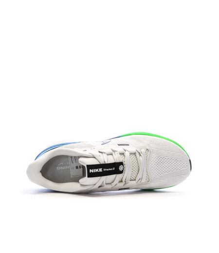 Chaussures de running blanc/bleu homme nike air zoom structure 25