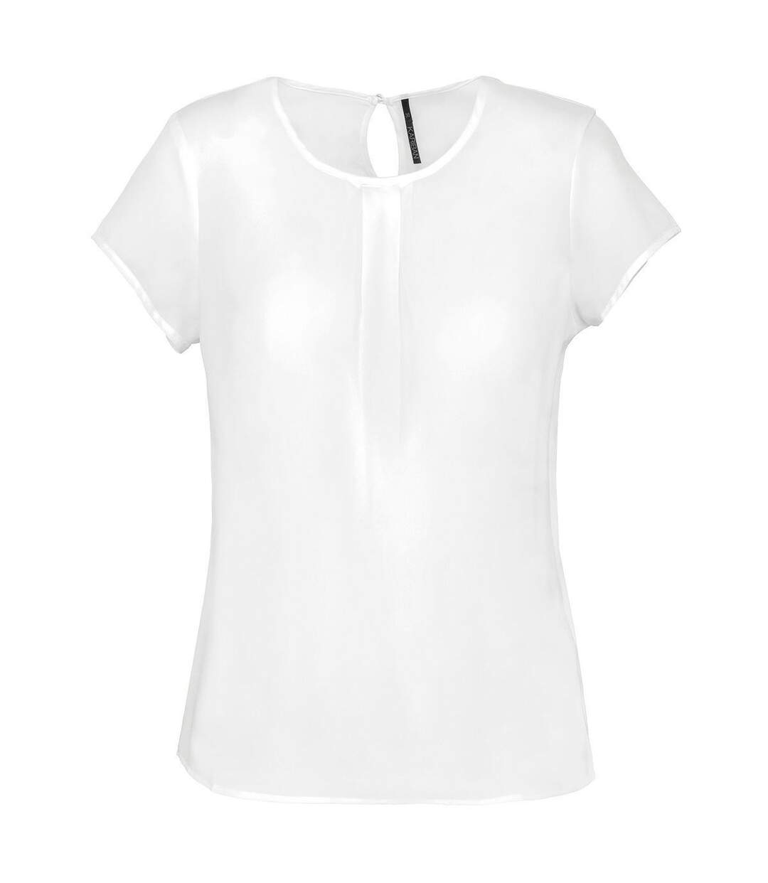 Blouse matière crêpe - Femme - K5002 - blanc cassé