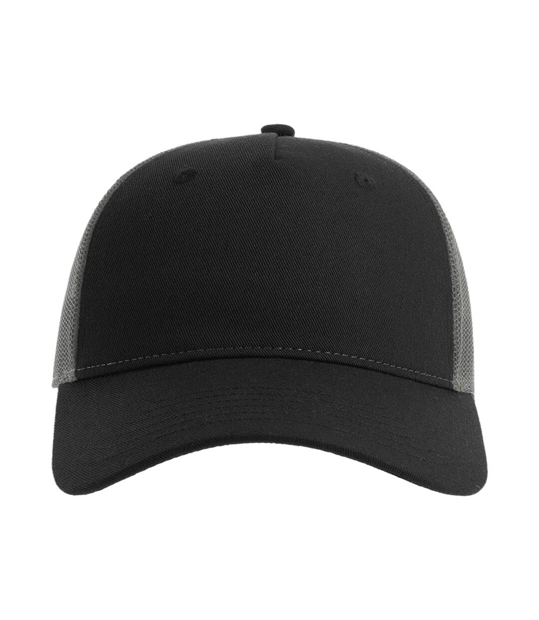 Casquette Trucker Zion Noir Gris Foncé Atlantis Headwear-1
