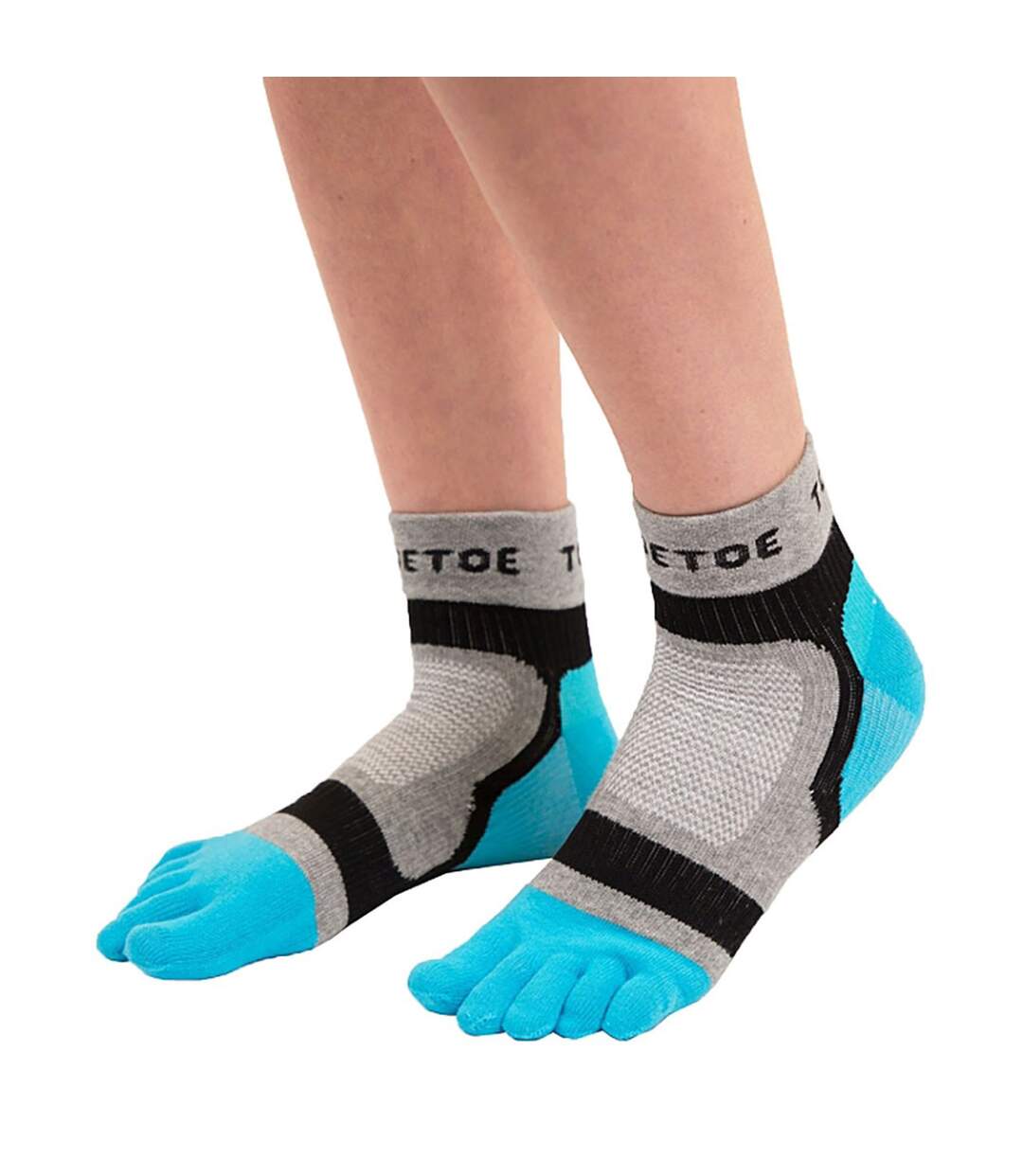 Chaussettes de sport légères à bout unisexe-5