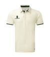 Surridge Mens Ergo Short Sleeve Shirt (White/Green Trim)