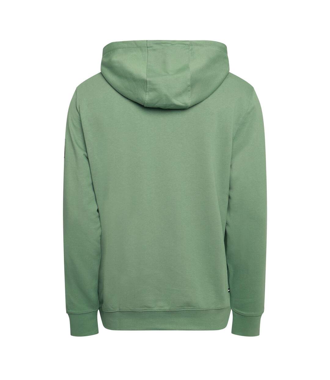 Mens Yensei Badge Drawstring Hoodie Mid Green Weekend Offender-3