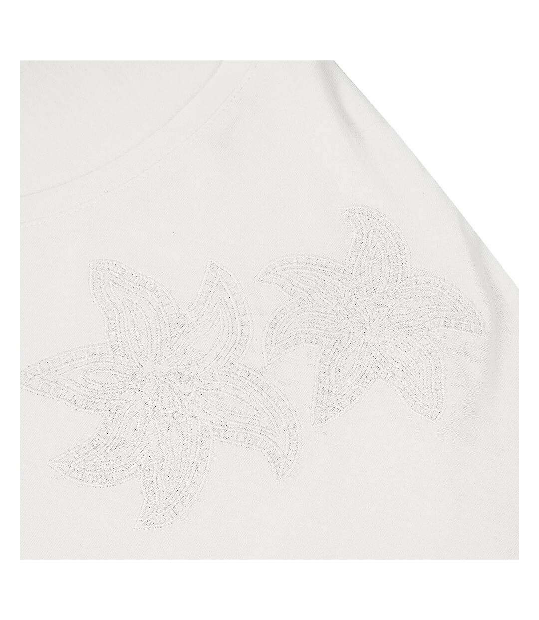 T-Shirt blanc femme tbs nadeatee-2