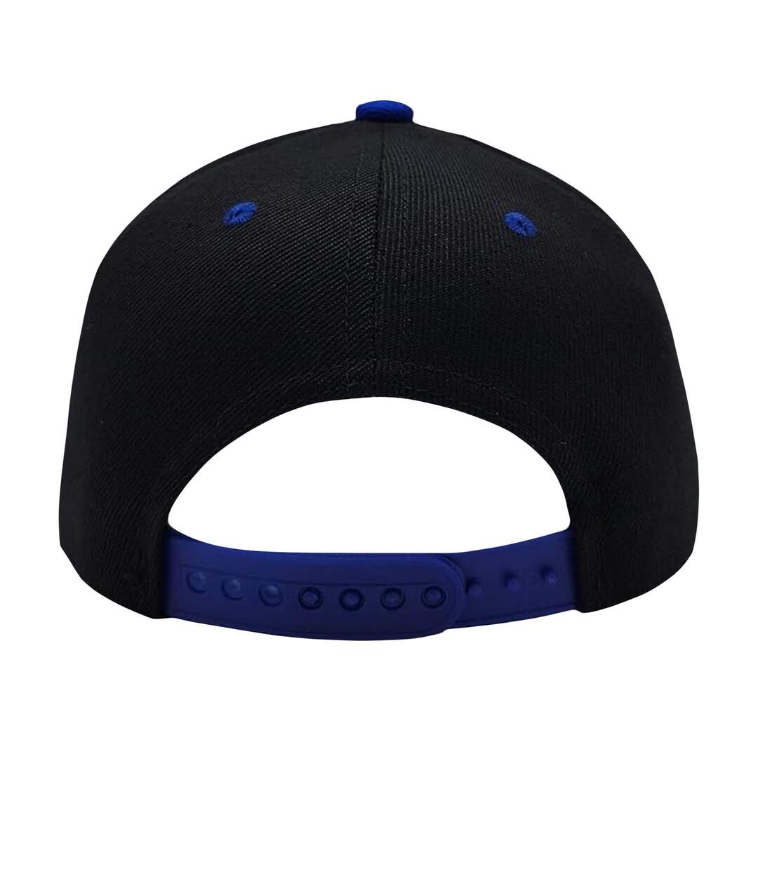 Beechfield Unisex Original Flat Peak Snapback Cap (Black/Royal Blue) - UTRW262-2