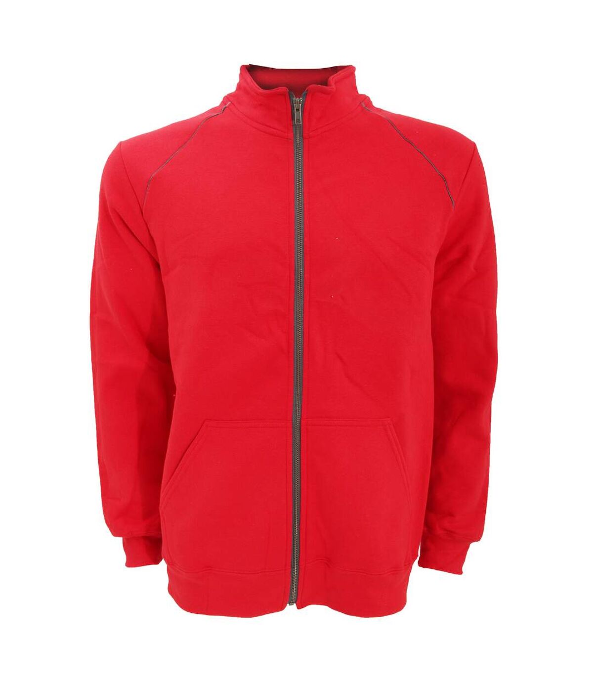 Gildan Mens Premium Cotton Ringspun Fleece Full Zip Jacket (Red) - UTRW3172