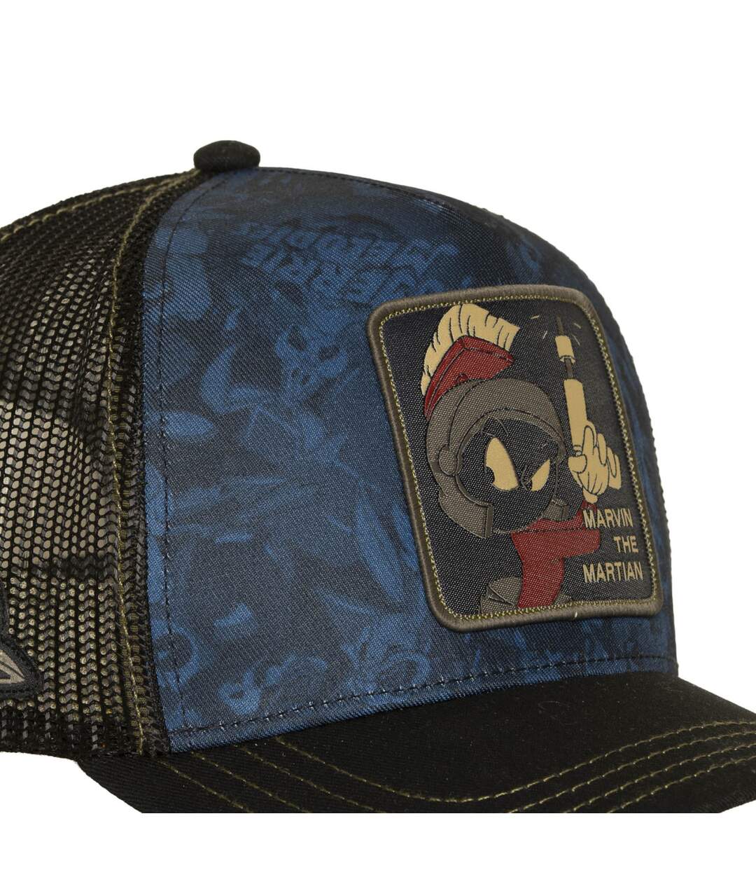 Casquette trucker avec filet et patch Looney Tunes Marvin Capslab-3